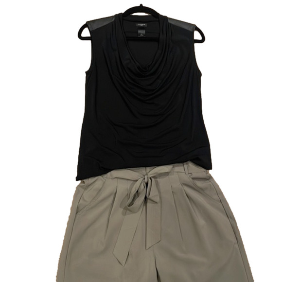 Black swag neck sleeveless Ann Taylor - Picture 4 of 5